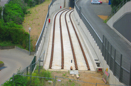 Feste Fahrbahn Köln Tunnelzufahrt